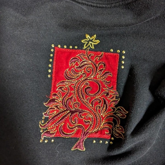 Vintage christmas holiday sweatshirt x large - Picture 4 of 6